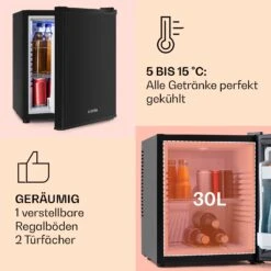 Happy Hour Minibar 5-15°C EEK G 25dB LED-Licht -Küchengeräte 10005400 DE 0004 usp