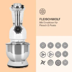 Lucia Küchenmaschine 3-in-1 2000 W / 2,7 PS 5 Ltr Edelstahl BPA-frei 12 Lucia Küchenmaschine 3-in-1 2000 W / 2,7 PS 5 Ltr Edelstahl BPA-frei -Küchengeräte 10008236 de 0005 logo