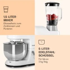 Lucia Küchenmaschine 3-in-1 2000 W / 2,7 PS 5 Ltr Edelstahl BPA-frei 13 Lucia Küchenmaschine 3-in-1 2000 W / 2,7 PS 5 Ltr Edelstahl BPA-frei -Küchengeräte 10008236 de 0006 logo
