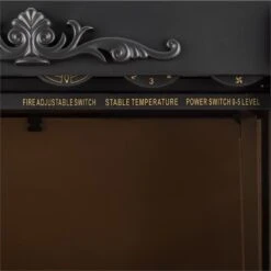 Grenoble Elektrischer Kamin Heizlüfter 1850 W Bodenrollen Thermostat -Küchengeräte 10012129 yy 0003 detail Klarstein Grenoble Elektrischer Kamin 2000W