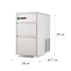 Powericer XL Eiswürfelmaschine Industrie 145W 20 Kg/d 3,5 Kg Behälter -Küchengeräte 10013323 yy 0010 logo Klarstein Powericer XL Ice Maker