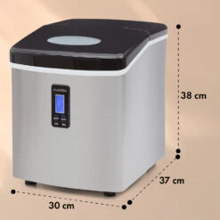 Mr. Black-Frost Eismaschine 150W Edelstahl Schwarz 15kg 13 Mr. Black-Frost Eismaschine 150W Edelstahl Schwarz 15kg -Küchengeräte 10020109 yy 0011 dimensions