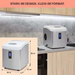 Mr. Silver-Frost Eismaschine 150W Edelstahl Weiß 15kg -Küchengeräte 10020110 de 0006 usp