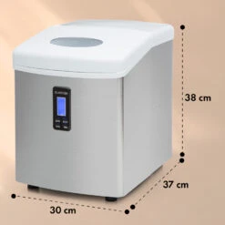 Mr. Silver-Frost Eismaschine 150W Edelstahl Weiß 15kg -Küchengeräte 10020110 yy 0011 dimensions