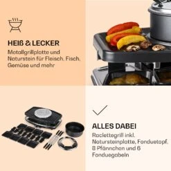 Entrecote 2-in-1 Raclettegrill & Fondue Naturstein 1100W 8 Personen -Küchengeräte 10022268 de 0005 logo