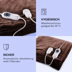 Dr. Watson XL Heizdecke 120W 3 Temperaturstufen 180x130 Cm Bedienteil -Küchengeräte 10024005 de 0004 logo