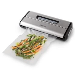 Foodlocker Vakuumierer Edelstahl 0,8 Bar 16 L/min -Küchengeräte 10027056 yy 0010 ambient 02 Klarstein Foodlocker Vakkumierer