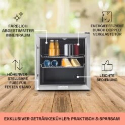 Beersafe L Kühlschrank 47 Liter 2 Böden Panoramaglastür Edelstahl 11 Beersafe L Kühlschrank 47 Liter 2 Böden Panoramaglastür Edelstahl -Küchengeräte 10027671 DE 0005 usp