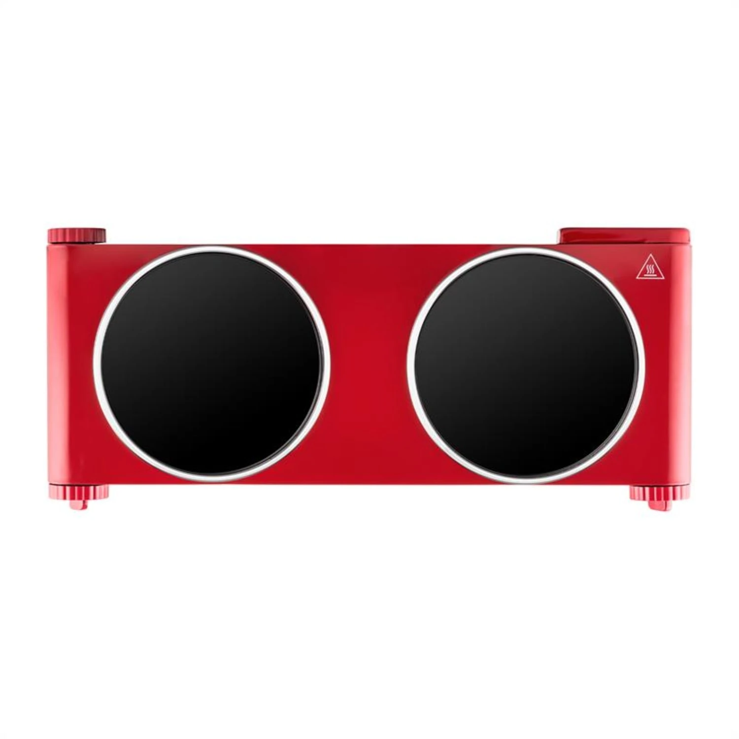 Captain Cook² Doppel-Kochplatte Infrarot 2400W Edelstahl Rot 5 Captain Cook² Doppel-Kochplatte Infrarot 2400W Edelstahl Rot – Bild 5