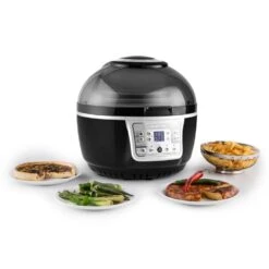 VitAir Turbo Heißluftfritteuse Grau-schwarz 1400W Grillen Backen 9l -Küchengeräte 10028290 yy 0003 ambient klarstein vitair heissluft frieteuse