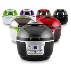 VitAir Turbo Heißluftfritteuse Grau-schwarz 1400W Grillen Backen 9l -Küchengeräte 10028290 yy 0012 variant