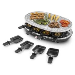 Steaklette Raclettegrill 1500 W Granit-Natursteinplatte 8 Personen -Küchengeräte 10028449 yy 0007 titel Klarstein Steaklette Raclette Natursteingrill