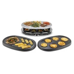 All-U-Can-Grill Raclette 4-in-1 Pancake Crêpes Steinplatte 8 Personen -Küchengeräte 10028450 yy 0004 titel Klarstein All U Can Grill Raclettegrill 4in1