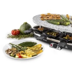 All-U-Can-Grill Raclette 4-in-1 Pancake Crêpes Steinplatte 8 Personen -Küchengeräte 10028450 yy 0008 titel Klarstein All U Can Grill Raclettegrill 4in1