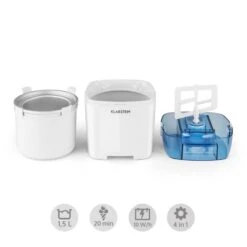 Creamberry Eiscremebereiter Flaschenkühler Frozen Yogurt 1,5l Weiß -Küchengeräte 10028925 yy 0003 logo Klarstein Creamberry Eisbereiter reedit