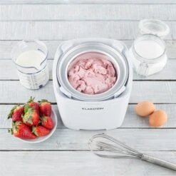 Creamberry Eiscremebereiter Flaschenkühler Frozen Yogurt 1,5l Weiß -Küchengeräte 10028925 yy 0004 ambient Klarstein Creamberry Eisbereiter reedit