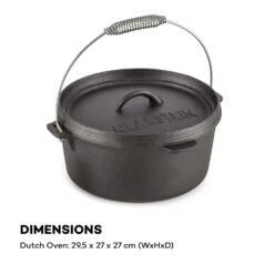 Hotrod 45 Dutch Oven BBQ-Topf 4,5 Qt / 4 Liter Gusseisen Schwarz -Küchengeräte 10029165 yy 0008 logo