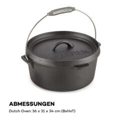 Hotrod 85 Dutch Oven BBQ-Topf 9 Qt / 8,5 Liter Gusseisen Schwarz 14 Hotrod 85 Dutch Oven BBQ-Topf 9 Qt / 8,5 Liter Gusseisen Schwarz -Küchengeräte 10029167 de 0007 logo