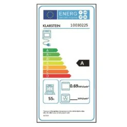 Vilhelmine Backofen 55 L Einbau Energieeffizienzklasse A Schwarz -Küchengeräte 10030225 energy label