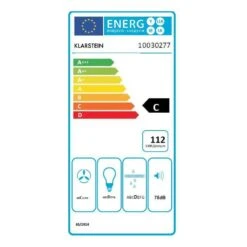 Secret Service Deckenhaube Dunstabzugshaube 220W Touch Glas LED -Küchengeräte 10030277 energy label