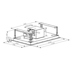 Secret Service Deckenhaube Dunstabzugshaube 220W Touch Glas LED -Küchengeräte 10030277 yy 0007 logo Klarstein Secret Service Dunstabzugshaube schwarz reedit