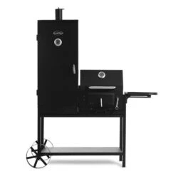 Fleischbrocken Holzkohlegrill Smoker Räucherofen BBQ-Grill Schwarz -Küchengeräte 10030554 yy 0004 detail Professional charcoal grill and smoker