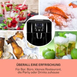 Ice Volcano 2G Eismaschine LED 12kg Je 24h 2l 6-12min Schwarz 11 Ice Volcano 2G Eismaschine LED 12kg Je 24h 2l 6-12min Schwarz -Küchengeräte 10030844 DE 0003 usp