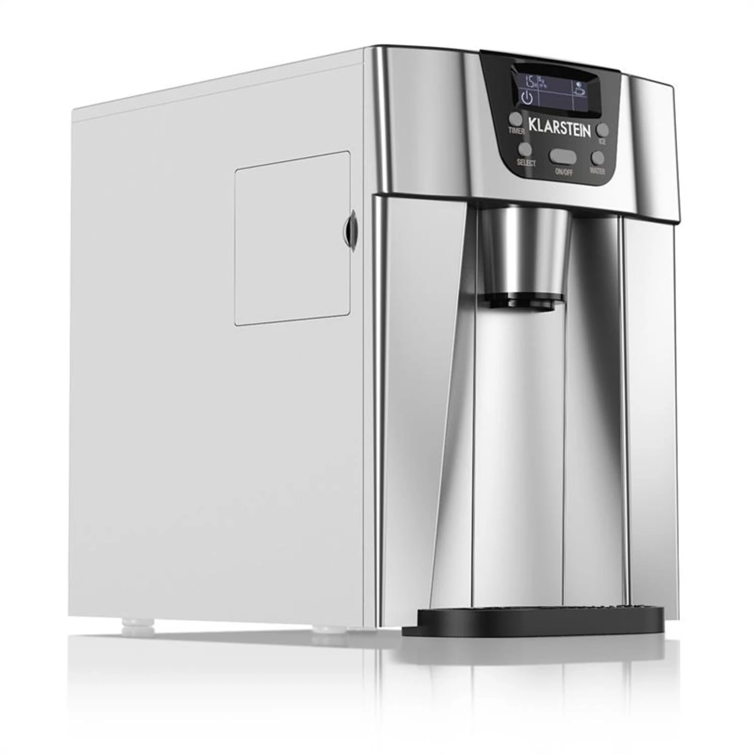 Ice Volcano 2G Eismaschine LED 12kg Je 24h 2l 6-12min Silber 1 Ice Volcano 2G Eismaschine LED 12kg Je 24h 2l 6-12min Silber