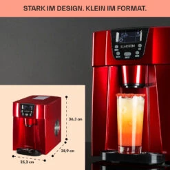 Ice Volcano 2G Eismaschine LED 12kg Je 24h 2l 6-12min Rot -Küchengeräte 10030849 DE 0006 usp