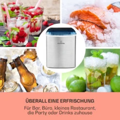 On-The-Rocks Eismaschine LED | 12kg Je 24h | 2.1l | Edelstahl Schwarz -Küchengeräte 10031372 de 0003 usp