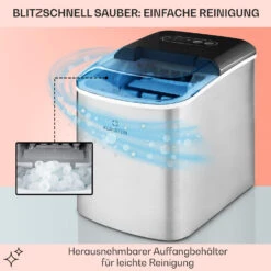 On-The-Rocks Eismaschine LED | 12kg Je 24h | 2.1l | Edelstahl Schwarz -Küchengeräte 10031372 de 0005 usp