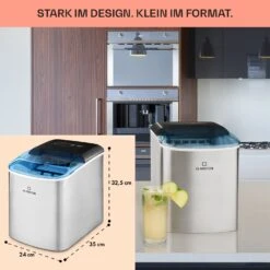 On-The-Rocks Eismaschine LED | 12kg Je 24h | 2.1l | Edelstahl Schwarz -Küchengeräte 10031372 de 0006 usp