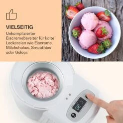 Schneeflöckchen Eiscremebereiter Thermoelektrisch 700ml Leise Weiß 10 Schneeflöckchen Eiscremebereiter Thermoelektrisch 700ml Leise Weiß -Küchengeräte 10031663 de 0004 logo