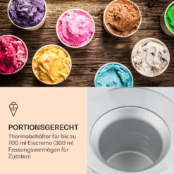 Schneeflöckchen Eiscremebereiter Thermoelektrisch 700ml Leise Weiß 11 Schneeflöckchen Eiscremebereiter Thermoelektrisch 700ml Leise Weiß -Küchengeräte 10031663 de 0005 logo
