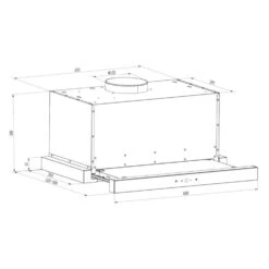 Vinea Unterbau-Dunstabzugshaube Flachschirmhaube 60cm Schwarz 12 Vinea Unterbau-Dunstabzugshaube Flachschirmhaube 60cm Schwarz -Küchengeräte 10031681 yy 0008 detail Klarstein Vinea Unterbau Dunstabzugshaube schwarz