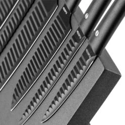 Kissaki Messerset Magnetisch Antihaftversiegelung Wellenform Schwarz -Küchengeräte 10031844 yy 0004 logo