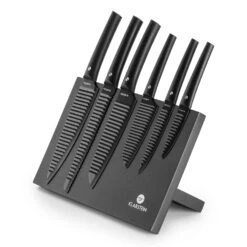 Kissaki Messerset Magnetisch Antihaftversiegelung Wellenform Schwarz -Küchengeräte 10031844 yy 0006 logo