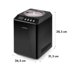 Vanilly Sky Family Eiscremebereiter Frozen Yoghurt 250W 2,5l Schwarz -Küchengeräte 10031848 yy 0008 logo Klarstein Vanilly Sky Family Eiscremebereiter schwarz