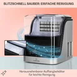 Kristall Eiswürfelmaschine Kristalleis 2 Größen 2,5l Wassertank -Küchengeräte 10031891 de 0005 usp