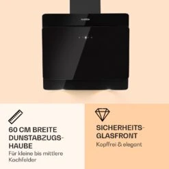 Aurica 60 Dunstabzugshaube 60cm 600 M³/h LED Touch Glas -Küchengeräte 10031904 de 0003 logo