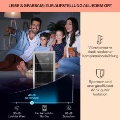 Beersafe 6XL Kühlschrank 201 Liter 5 Böden Panoramaglastür Edelstahl -Küchengeräte 10031930 DE 0003 usp