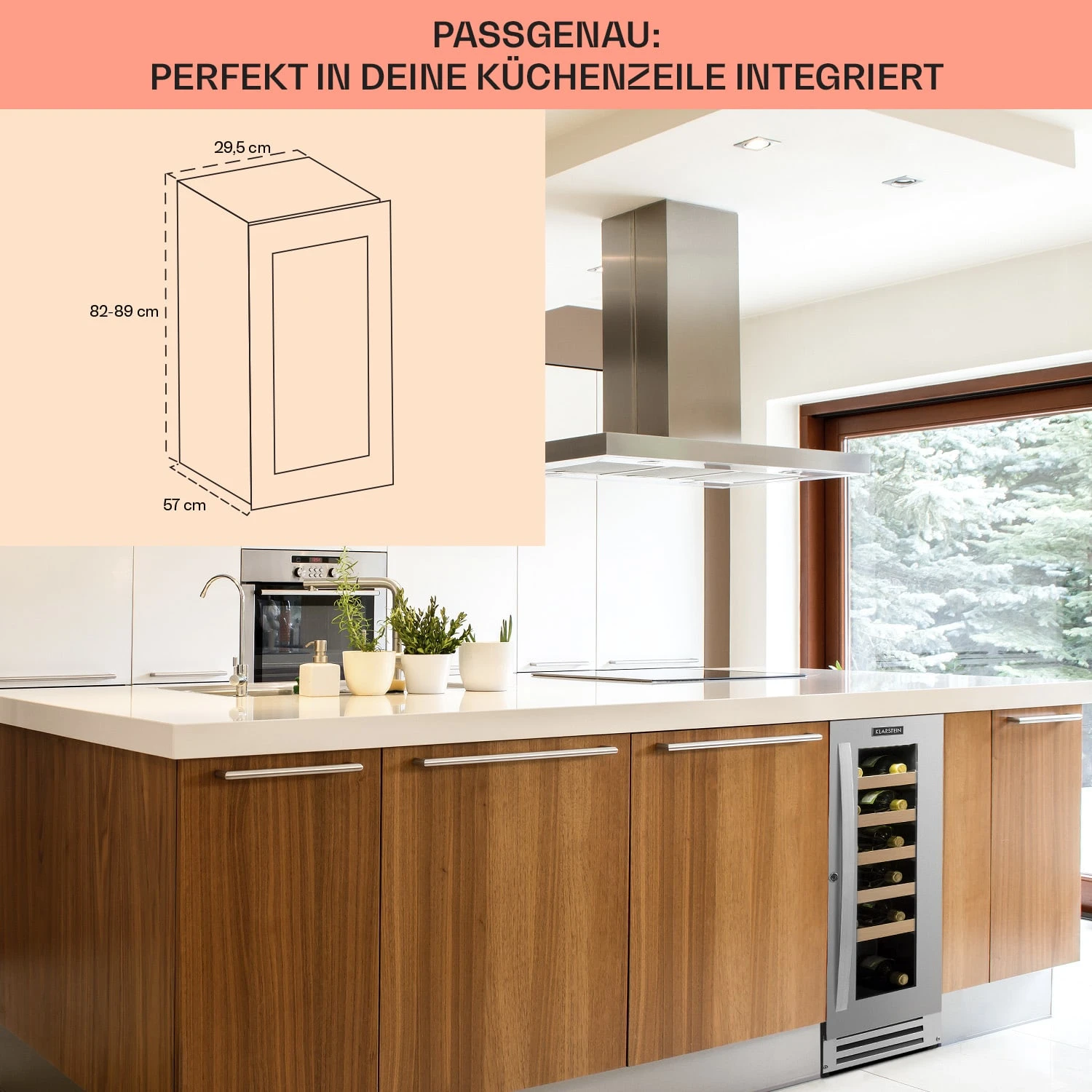 Vinovilla Smart Weinkühlschrank 50l / 20 Flaschen Glastür Edelstahl 6 Vinovilla Smart Weinkühlschrank 50l / 20 Flaschen Glastür Edelstahl – Bild 6