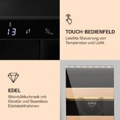 Vinovilla Smart Weinkühlschrank 50l / 20 Flaschen Glastür Edelstahl 10 Vinovilla Smart Weinkühlschrank 50l / 20 Flaschen Glastür Edelstahl -Küchengeräte 10032037 de 0003 logo