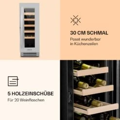 Vinovilla Smart Weinkühlschrank 50l / 20 Flaschen Glastür Edelstahl 11 Vinovilla Smart Weinkühlschrank 50l / 20 Flaschen Glastür Edelstahl -Küchengeräte 10032037 de 0004 logo