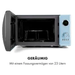 Fine Dinesty 2-in-1-Mikrowelle: 23l 800W / Grill: 1000W Blau -Küchengeräte 10032201 de 0006 logo