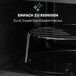 Fine Dinesty 2-in-1-Mikrowelle: 23l 800W / Grill: 1000W Blau -Küchengeräte 10032201 de 0007 logo