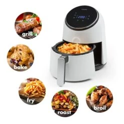 AirVital Heißluftfritteuse 1300W 2,5l CeraPlus-Antihaft Touch Weiß -Küchengeräte 10032331 yy 0003 logo Klarstein AirVital Heissluftfritteuse 1300W weiss