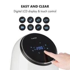 AirVital Heißluftfritteuse 1300W 2,5l CeraPlus-Antihaft Touch Weiß -Küchengeräte 10032331 yy 0005 logo Klarstein AirVital Heissluftfritteuse 1300W weiss