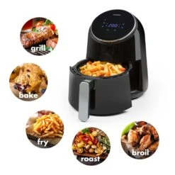 AirVital Heißluftfritteuse 1300W 2,5l CeraPlus-Antihaft Touch Schwarz -Küchengeräte 10032332 yy 0003 logo Klarstein AirVital Heissluftfritteuse 1300W schwarz