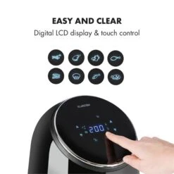 AirVital Heißluftfritteuse 1300W 2,5l CeraPlus-Antihaft Touch Schwarz -Küchengeräte 10032332 yy 0005 logo Klarstein AirVital Heissluftfritteuse 1300W schwarz